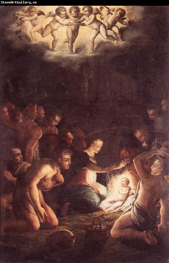 VASARI, Giorgio The Nativity  wt